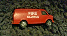 Fire Salvage Toy Van. Made in Uk. Fire Service. 