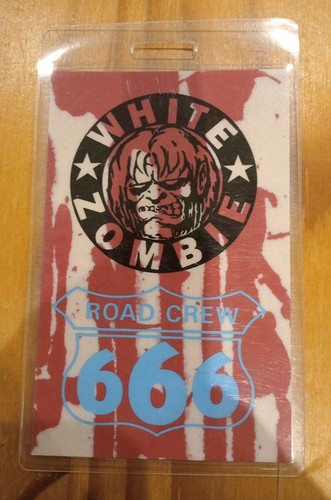 Laminated white zombie - white, road