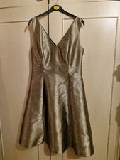 Untold - Gold fit & flare occasions dress fully lined - size 12 - BNWOT