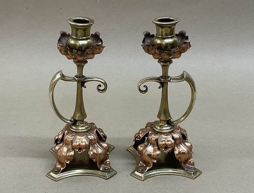 Pair arts and crafts brass - crafts,