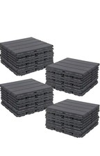 Outdoor decking tiles dark