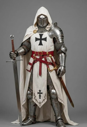Wearable white templar - wearable, knight