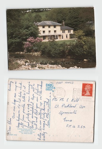 Postcard lovelady shield - -,