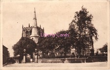 Ormskirk Church Lancs Valentine's WWII Sepiatype Postcard