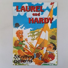 Laurel & Hardy Knitting Pattern Booklet, Gary Kennedy Intarsia, 24-44"