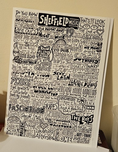 Sheffield music artwork print - music,
