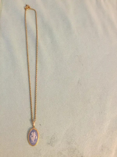 Vtg oval blue white - vtg, /