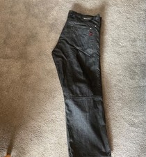 red route london made with kevlar ladies black moter cycle jeans size 40 short