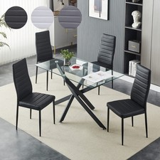 Dining Table and 4 Chairs Set
