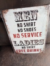 Bar Pub Cafe Metal Sign 12"x