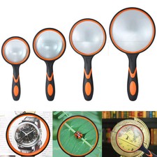 10X HANDHELD MAGNIFYING GLASS 70MM LARGE MAGNIFIER READING GLASS LENS Antique