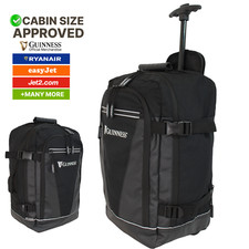 Official Guinness 3-in-1 Cabin Backpack with Wheels – 40x25x20cm Underseat Bag