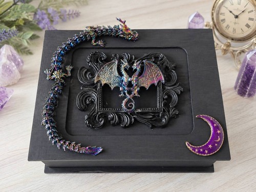 Mystical dragons keepsake box - keepsake,