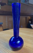 Vintage Cobalt Blue Glass Bud