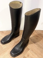 ROMIKA TALL BLACK RUBBER Boots CLOTH LINED Equestrian RIDING Boots UK 5 EUR 38