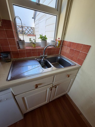 Used cream fitted kitchen - used,