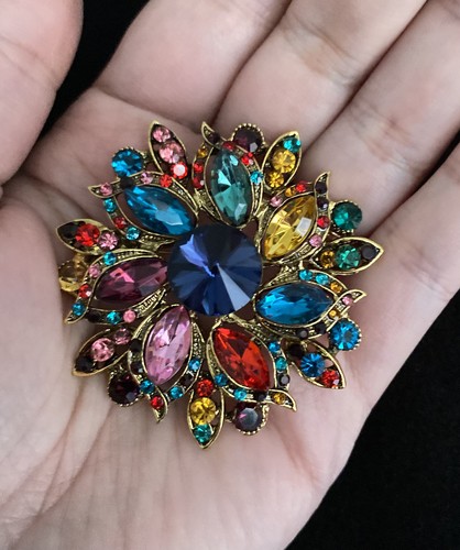 Fashion brooch rhinestone - fashion,