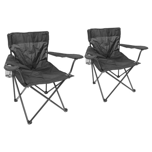 Folding canvas camping chairs - canvas,