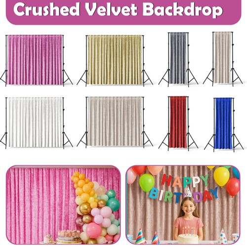Crushed velvet backdrop - crushed,