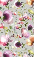FLORAL CURTAIN FABRIC 1.08m