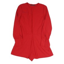 ZARA Womens Red Playsuit