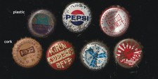 7 old Japanese bottle caps