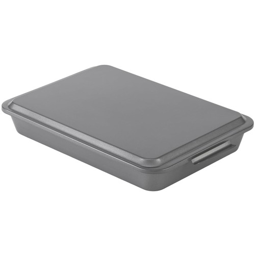 Versatile oblong cake pan with - cake,