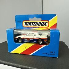 Matchbox boxed - MB2 - Pontiac Fiero - Race car - very rare ( goodyear) 