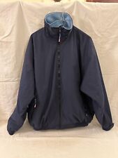 John Whitaker Navy Blouson Fleece Lined Jacket Size Medium