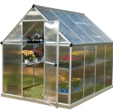 Garden silver greenhouse - garden,