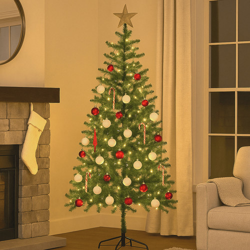 7ft artificial christmas - artificial,