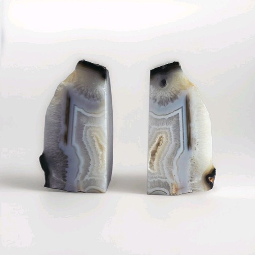 Polished agate geode - agate, slices