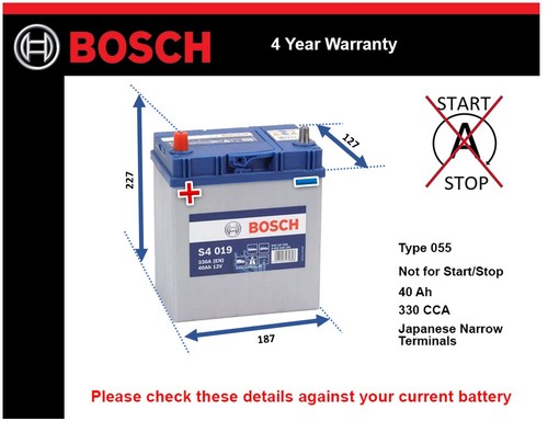 Car battery s4019 - s4019, 055