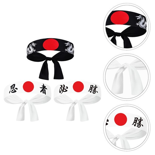 3pcs kids japanese - kids, hachimaki