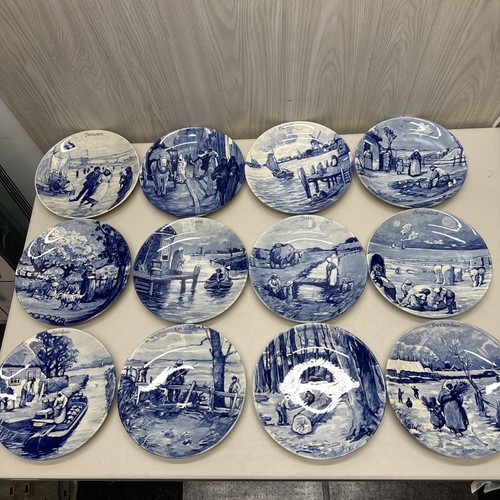 Delft monthly plates - delft, 12