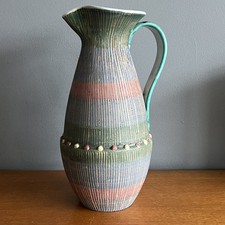 Vintage Italian Pottery Fratelli Fanciullacci? Sgraffito Jug Vase A/F