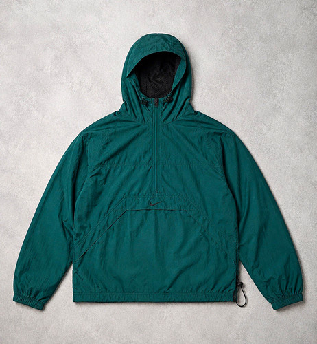 Nike men green hooded nylon - green,
