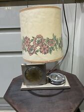 Art Deco Lamp Alarm Clock Ashtray Metal &Chrome Ashtray Turns Lamp On”goblin”