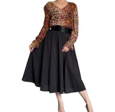 Made in Britain Debenhams vintage midi swing skirt size S