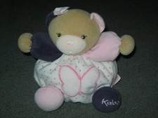 Kaloo Petite Rose Purple And Pink Chubby Bear With Butterfly Soft Toy.