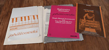 PHILIPS PHILICORDA ELECTRONIC ORGAN instruction manual etc Vintage RARE