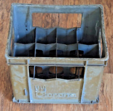 Vintage Corona pop bottle crate Retro advertising for Cola Cream Soda Lemonade 