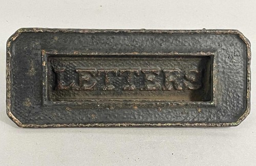 Antique cast iron letter - antique,