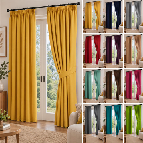 Pencil pleat blackout - blackout, curtains
