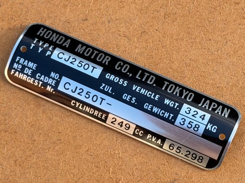 Nos genuine honda curved frame - genuine,