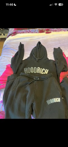 Hoodrich men black tracksuit - men's,