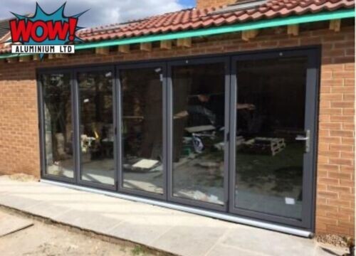 Aluminium bifold doors glazed - aluminium,