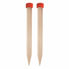 KnitPro Pair of Big Jumbo Birch Knitting Needles 20mm - 35mm x All Lengths