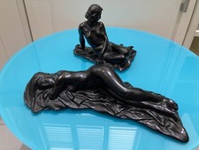 Vintage Pair of Art Deco Black