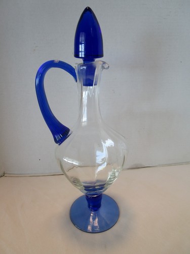 Vintage clear glass decanter - vintage,